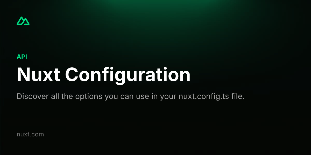 Nuxt Configuration v4