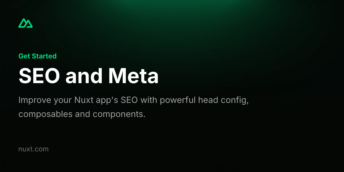 SEO and Meta · Get Started with Nuxt v4