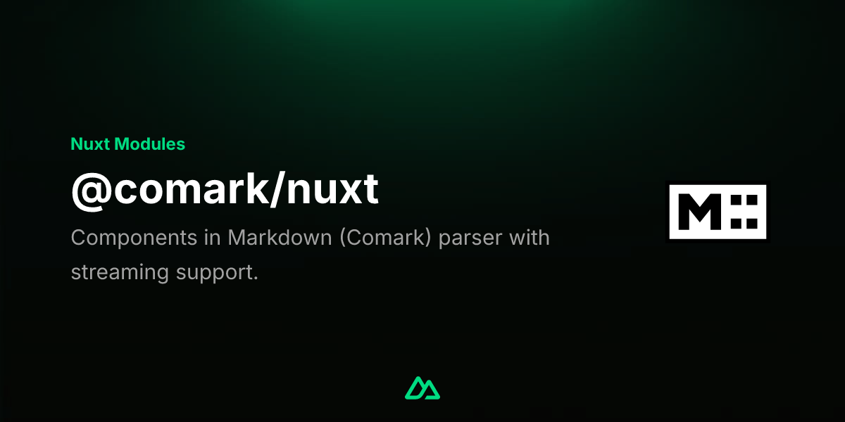 @comark/nuxt · Nuxt Modules