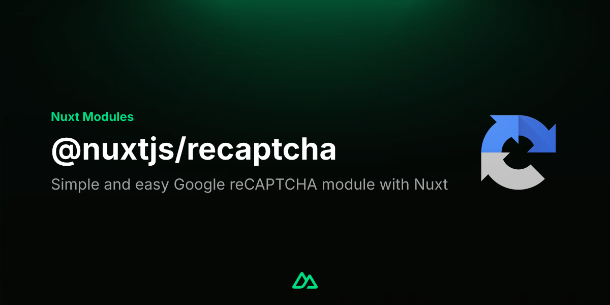 @nuxtjs/recaptcha · Nuxt Modules