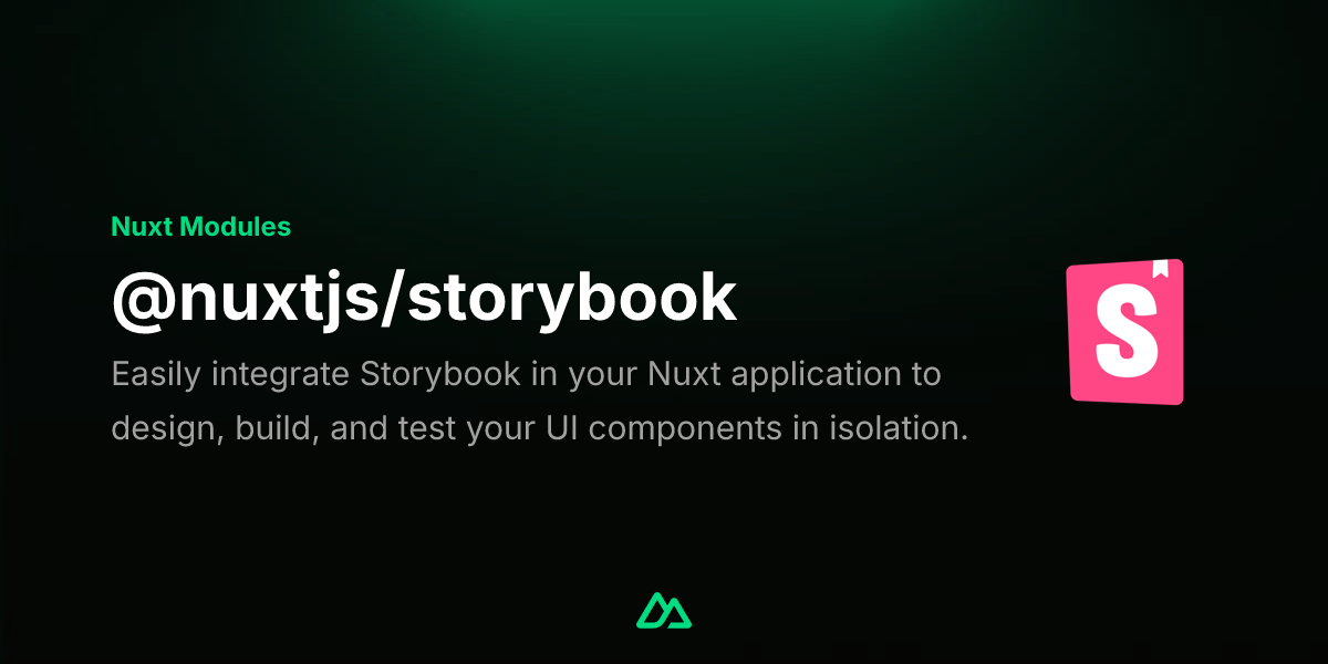 @nuxtjs/storybook · Nuxt Modules