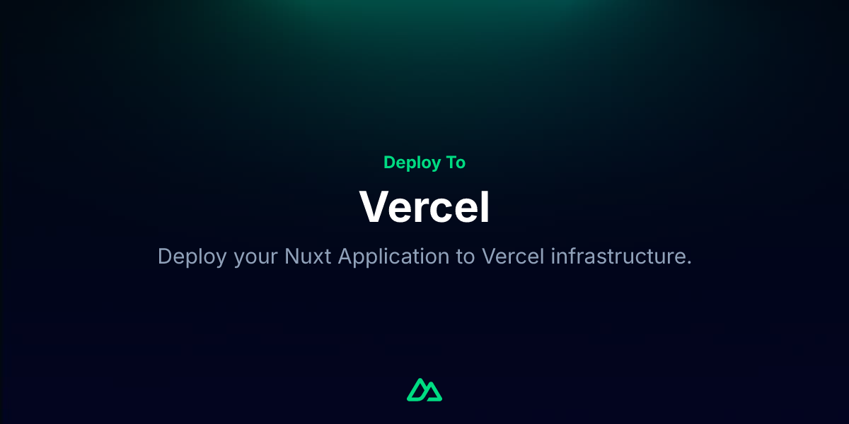 Deploy Nuxt to Vercel