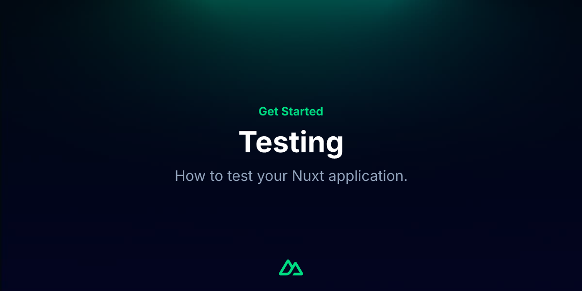 Testing · Get Started with Nuxt v3