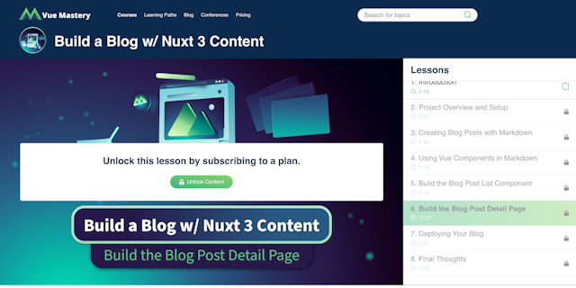 Build a Nuxt Blog